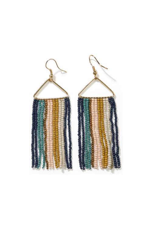 Ink-Alloy-Whitney-Vertical-Stripe-Fringe-Triangle-Earrings-Teal