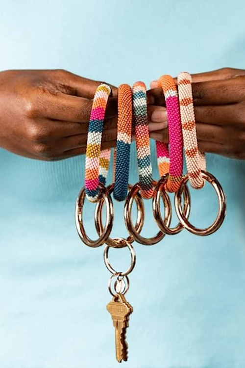 Ink-and-Alloy-Beaded-Key-Ring