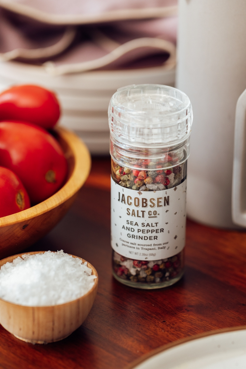 Jacobsen Salt Co. Sea Salt + Pepper Grinder 