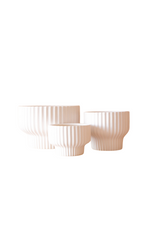 1 of 3:Presley Pedestal Pot in White