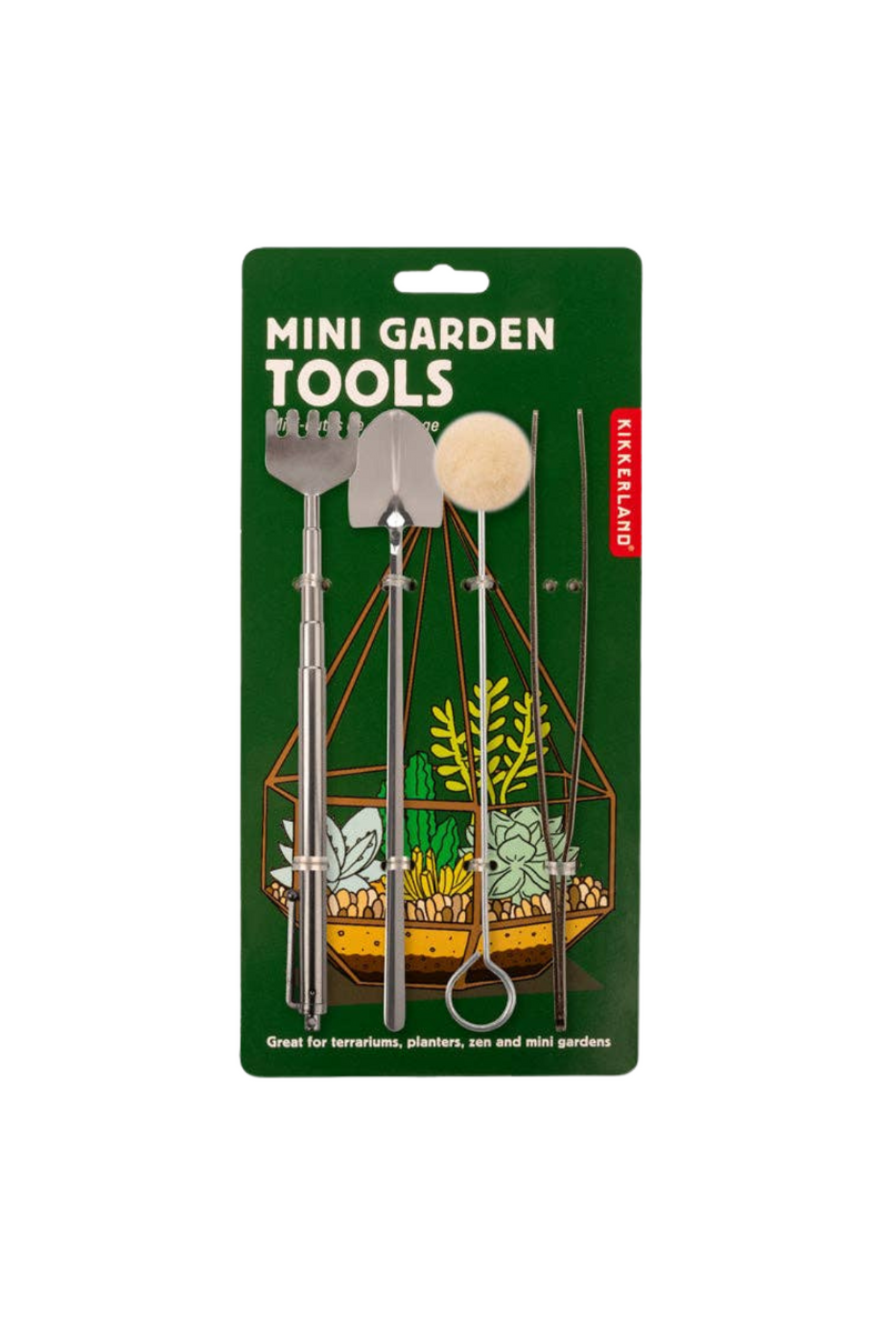 kikkerland mini garden tool set Mini Terrarium Tools Set