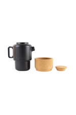 5 of 10:Ceramic + Cork Tea for Two Set