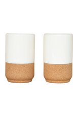 2 of 6:Ceramic + Cork Mug Set