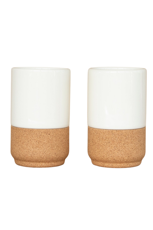 Ceramic + Cork Mug Set