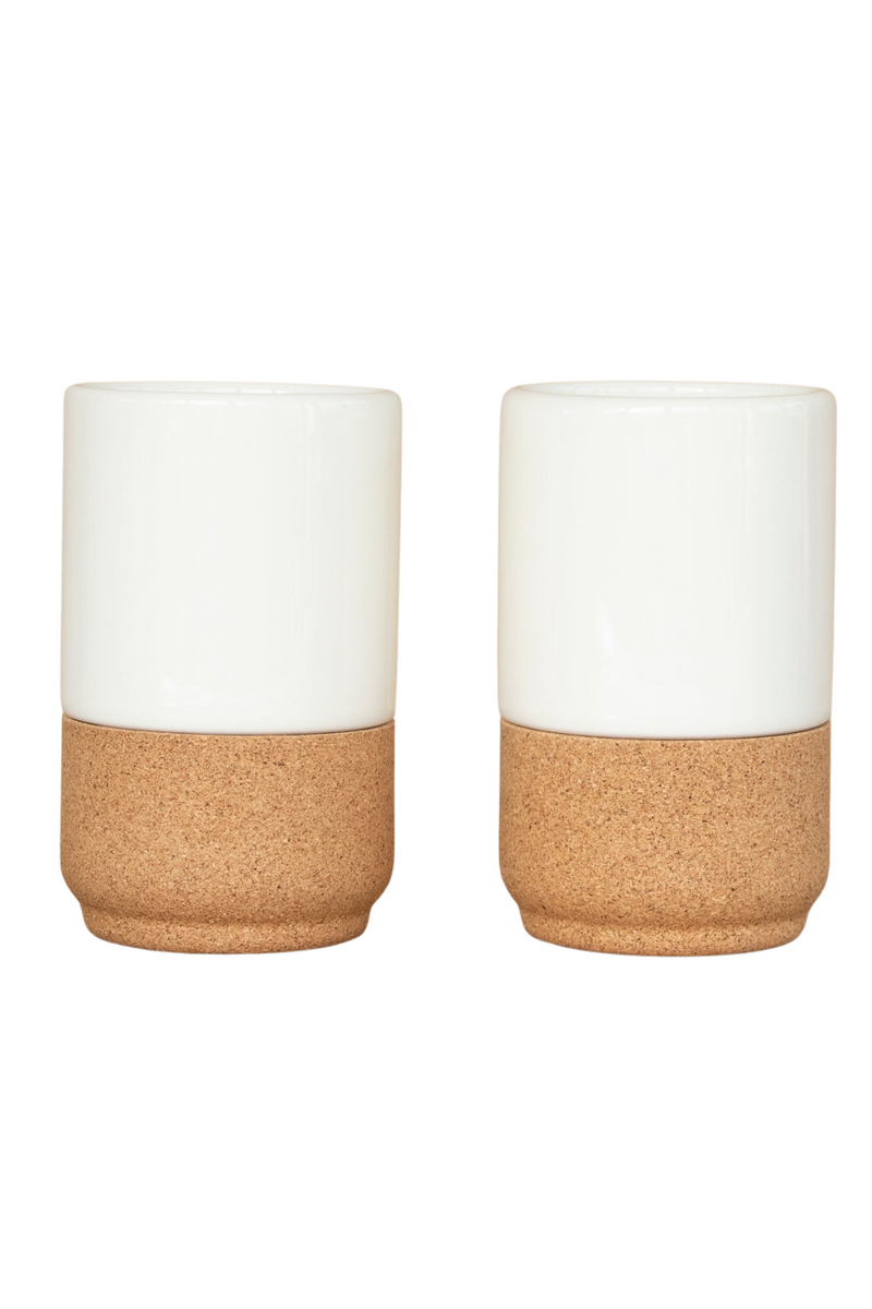 Liga-Cream-Ceramic-Cork-Mug-Set