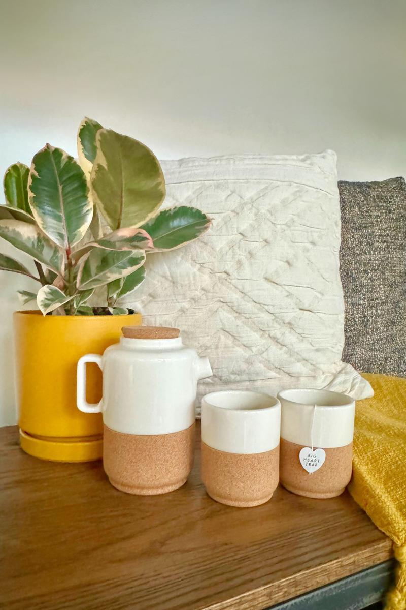 Liga-Cream-Ceramic-Cork-Tea-for-Two-Set