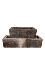 1 of 4:Reclaimed Wood Trough Planter