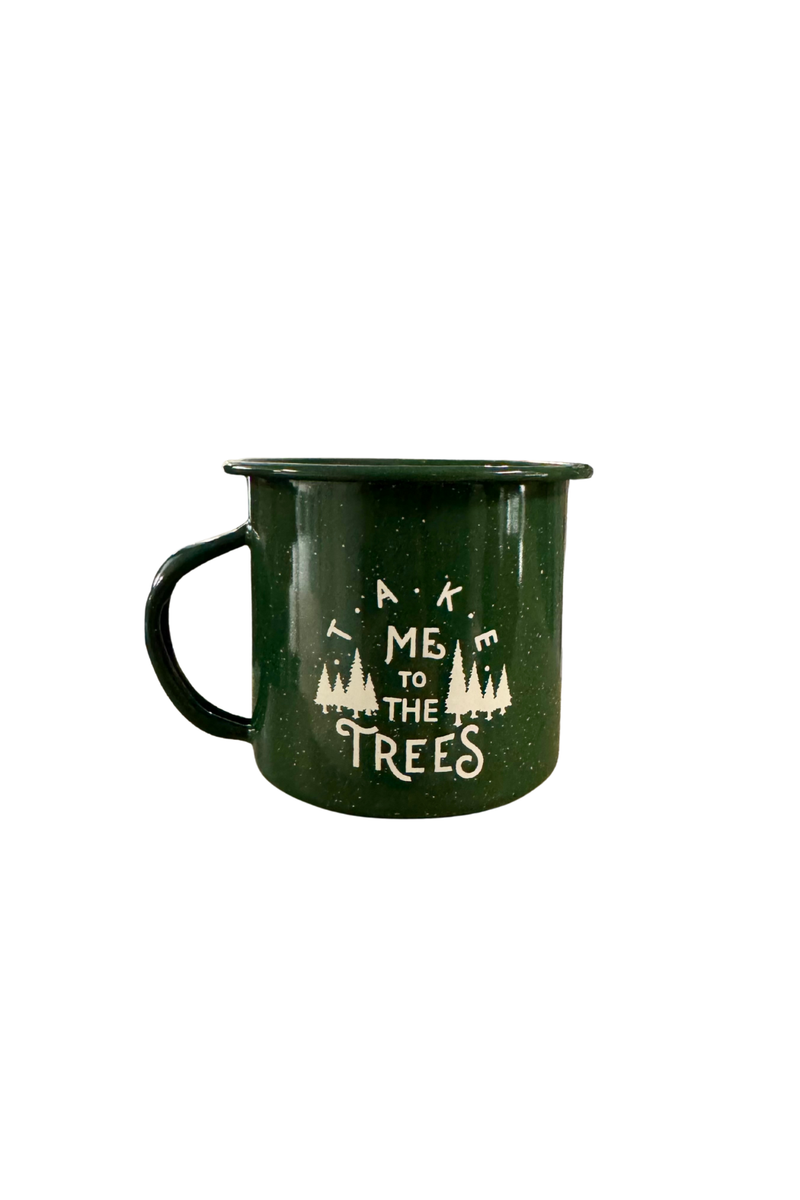 Take Me to the Trees Green Camp Mug