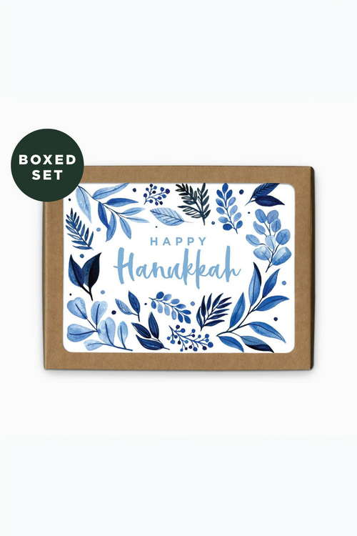 Hanukkah Foliage Greeting Card