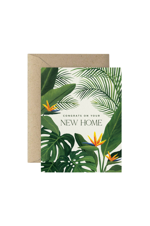 New Home Tropical Greeting Card