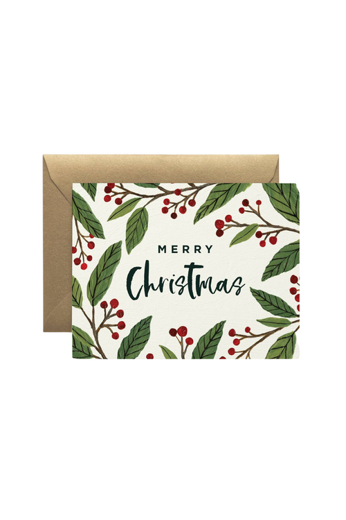 Winter Berry Christmas Greeting Card-Paper Anchor Co.-ECOVIBE