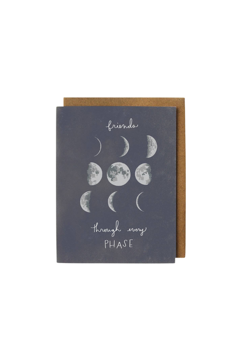 Moon Phase Friendship Greeting Card