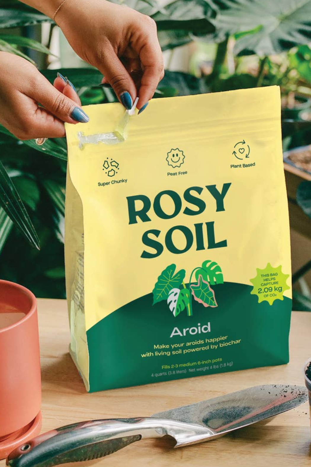 rosy soil indoor potting mix Rosy Soil Aroid Mix – ECOVIBE