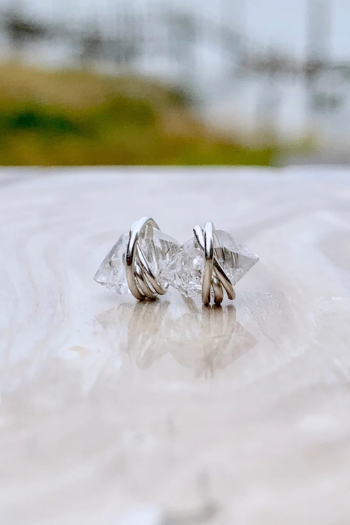 Herkimer Diamond Studs