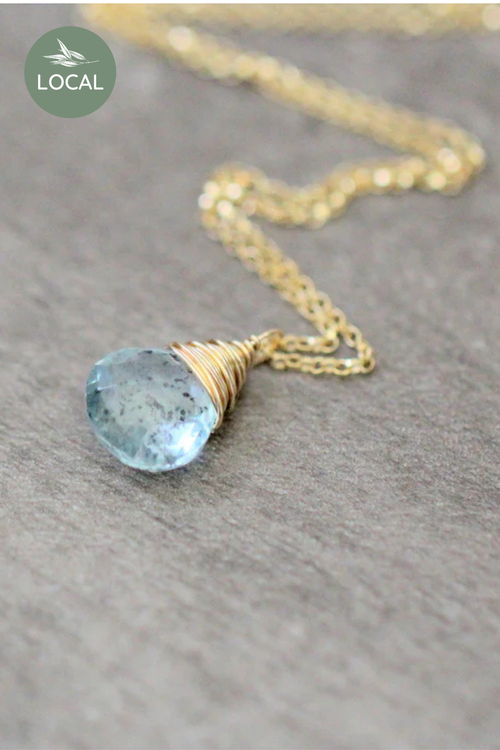 Moss Aquamarine Necklace