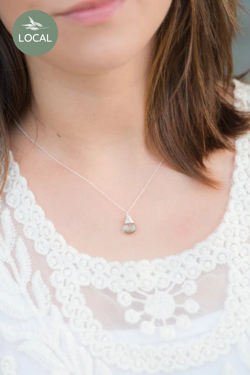 Moss Aquamarine Necklace