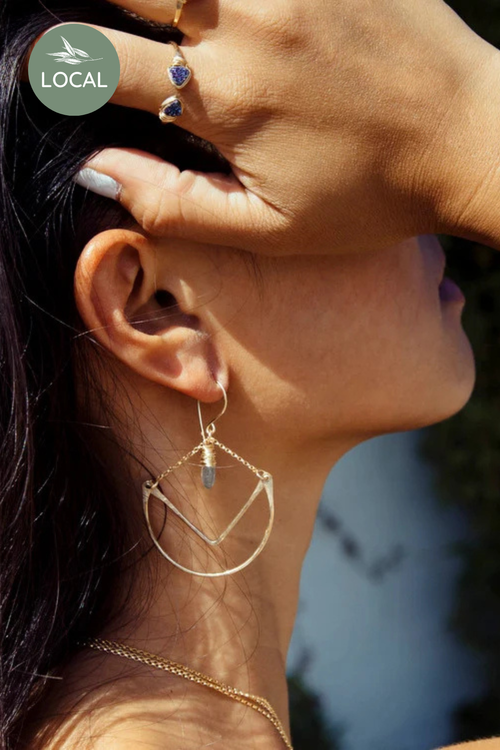 Tulip Hoop Earrings