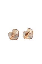 4 of 4:Gemstone Heart Studs