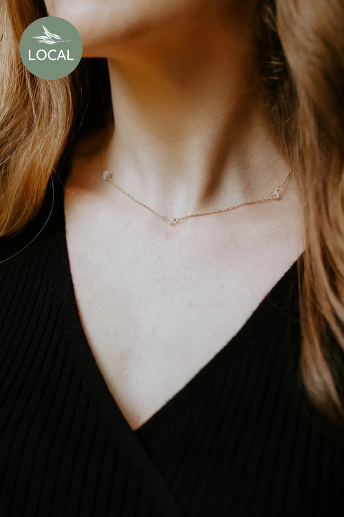 Herkimer Diamond Choker Necklace