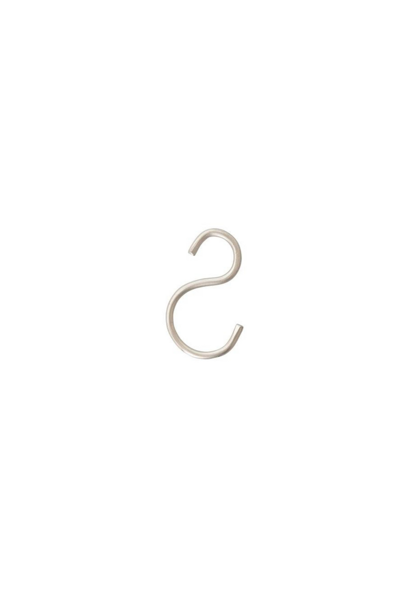 Creative Co-op Finished Iron S-Hook Silver