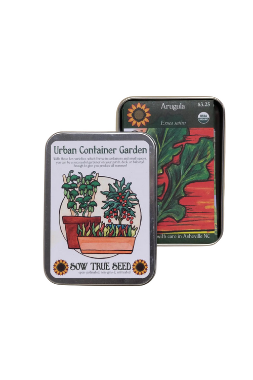Sow True Seed Urban Container Garden Collection Tin