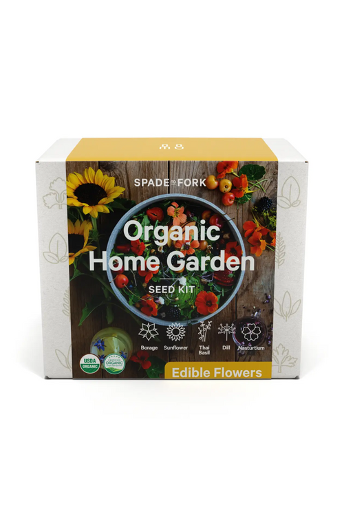Organic Edible Flower Garden Seed Growing Kit