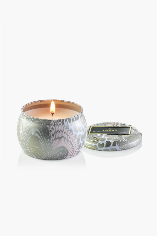 Tahitian Coconut Vanilla Tin Candle