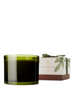 3 of 5:Frasier Fir Green Glass Candle