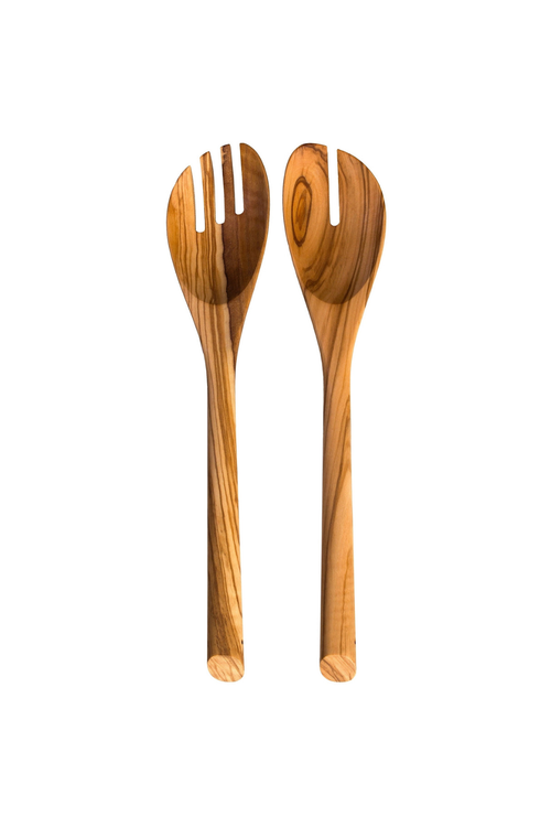 Olive Wood Salad Serving Utensil Set