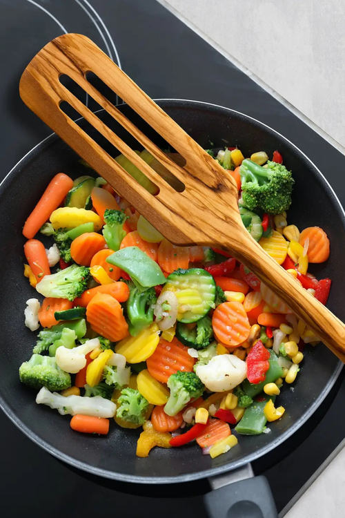 Olive Wood Slotted Spatula