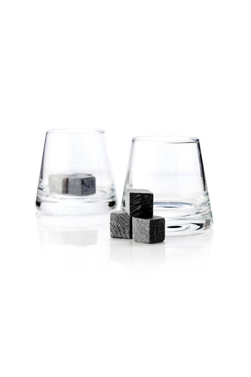 Viski-Glacier-Rocks-Soapstone-Cubes-and-Tumblers-Set-Set-of-8