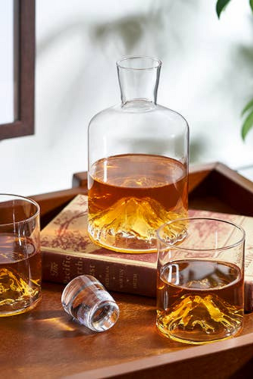 Mountain Decanter + Tumblers Set