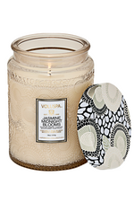 3 of 8:Jasmine Midnight Blooms Glass Candle