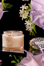 7 of 8:Jasmine Midnight Blooms Glass Candle