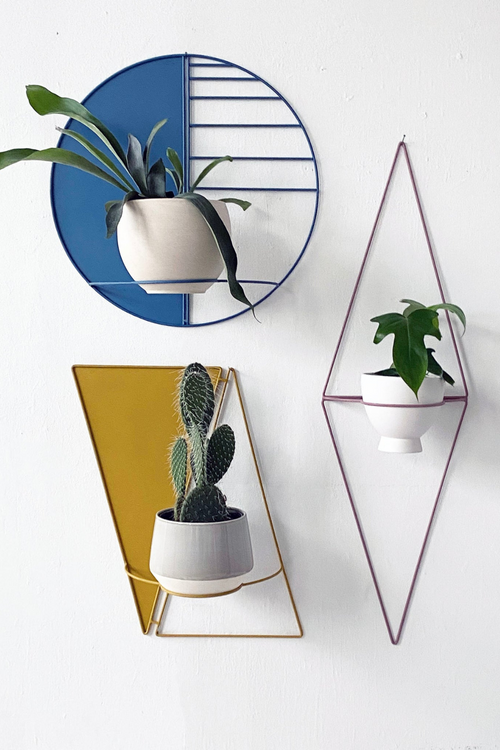 Twins Metal Wall Planter