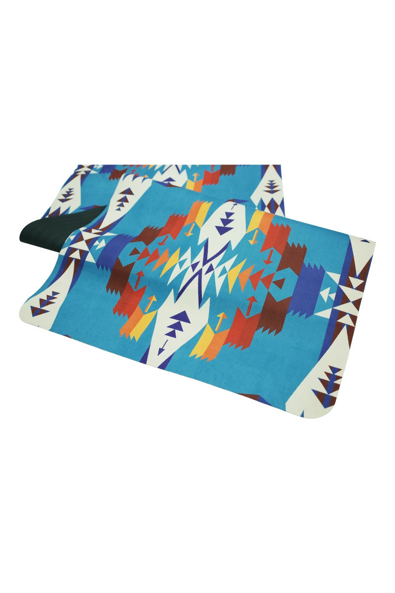 Yune-Yoga-Pendleton-Suede-Travel-Yoga-Mat-Tuscon-Turquoise