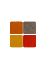 11 of 16:Graf Lantz Multicolored Square Felt Coaster Set