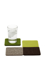 9 of 16:Graf Lantz Multicolored Square Felt Coaster Set