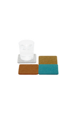 10 of 16:Graf Lantz Multicolored Square Felt Coaster Set