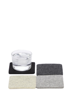 14 of 16:Graf Lantz Multicolored Square Felt Coaster Set