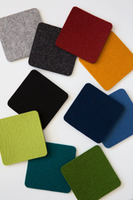 1 of 16:Graf Lantz Multicolored Square Felt Coaster Set