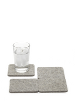 6 of 15:Graf Lantz Solid Square Felt Coaster Pack