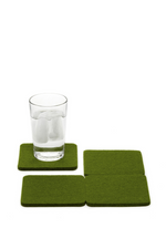 10 of 15:Graf Lantz Solid Square Felt Coaster Pack