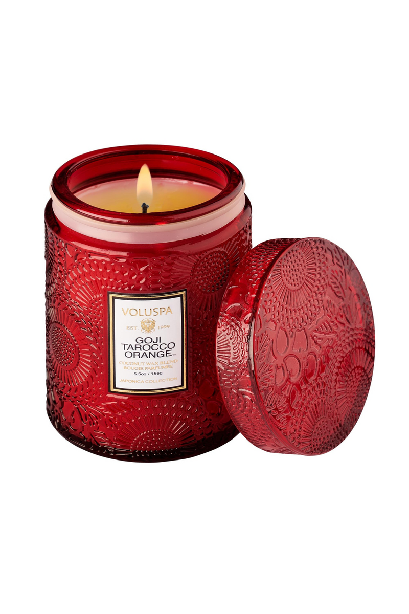 Goji Tarocco Orange Glass Candle-Voluspa-ECOVIBE