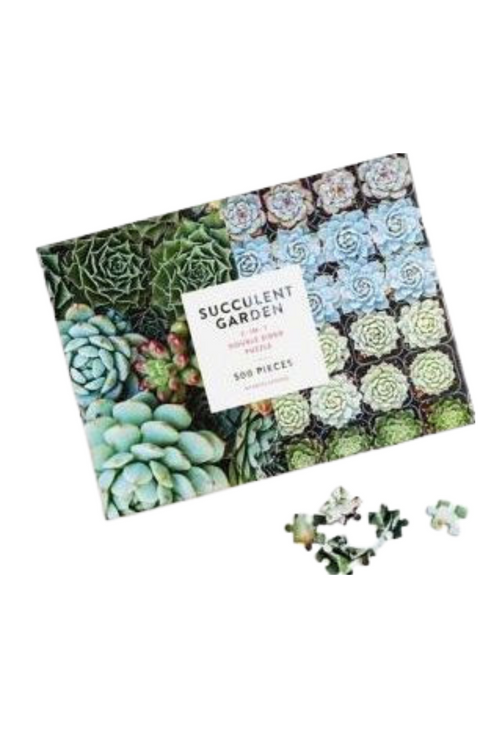 Succulent Garden 2-Sided Puzzle-Chronicle Books-ECOVIBE