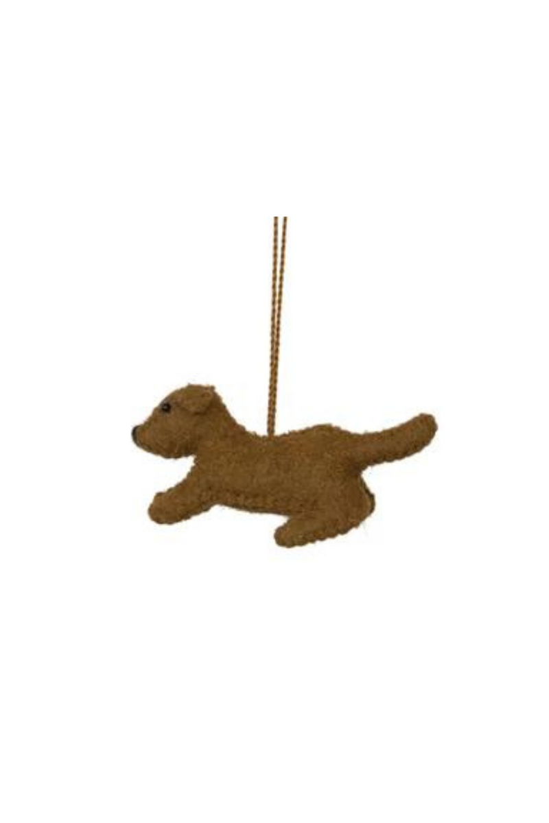 Puppy Wool Felt Ornament-Creative Co-Op-ECOVIBE