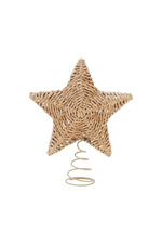 Creative Co-op Hand-Woven Star Tree Topper