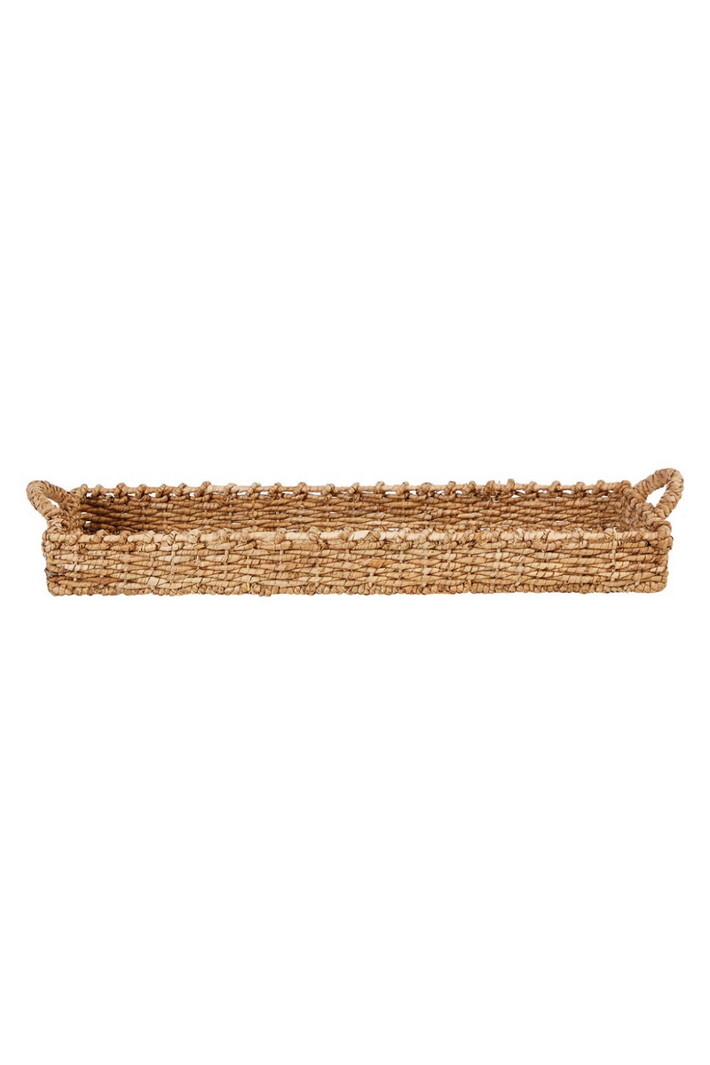 Creative Co-Op Hand-Woven Seagrass Tray w/ Handles