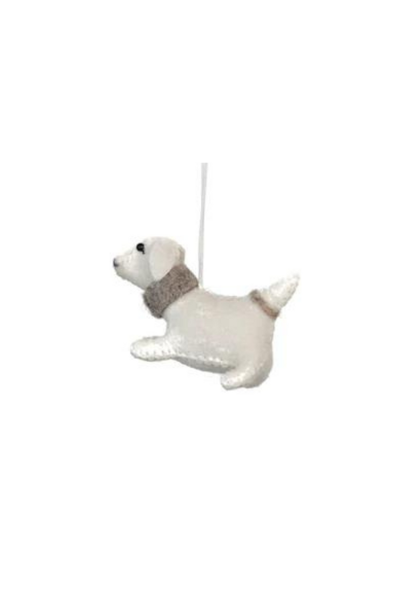 Puppy Wool Felt Ornament-Creative Co-Op-ECOVIBE