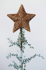 Creative Co-op Hand-Woven Star Tree Topper
